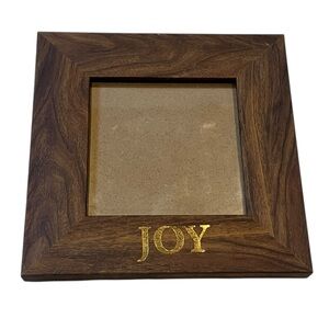 Gold Joy Brown Wooden Photo Frame